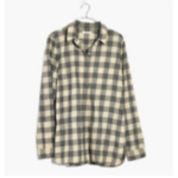 NWT Madewell Classic Ex-Boyfriend Button-Back Shirt/Buffalo Check/SMALL H3267 - Picture 4 of 7